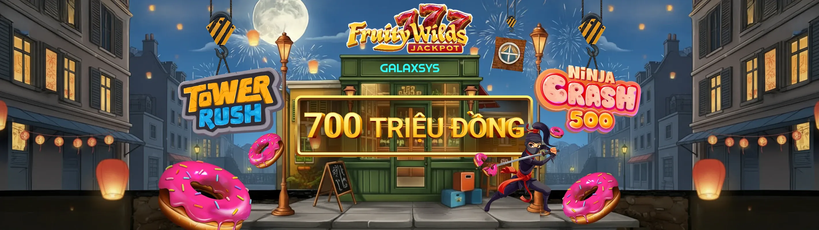 Giao diện trò chơi nổ hũ rực rỡ trên SV888 App